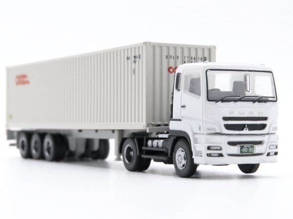 1円～★質流れ★三菱ふそう 新型スーパーグレート ＋ OOCL 40ft ドライコンテナ トミーテック TOMYTEC ザ・トレーラーコレクション 第4弾