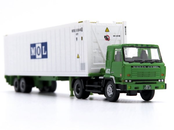 1円～★質流れ★日産ディーゼル C800 + 商船三井 40ft HQ冷蔵コンテナ トミーテック TOMYTEC ザ・トレーラーコレクション 第4弾 中古 美品