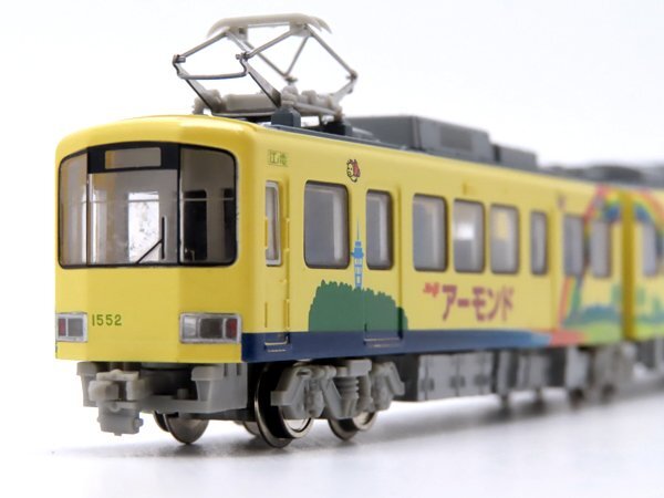 1円～★質流れ★MODEMO 江ノ島電鉄 1500形 明治製菓号2004 M車 NT47 28147 モデモ Nゲージ 鉄道模型 走行状態確認済み ハセガワ 中古 美品