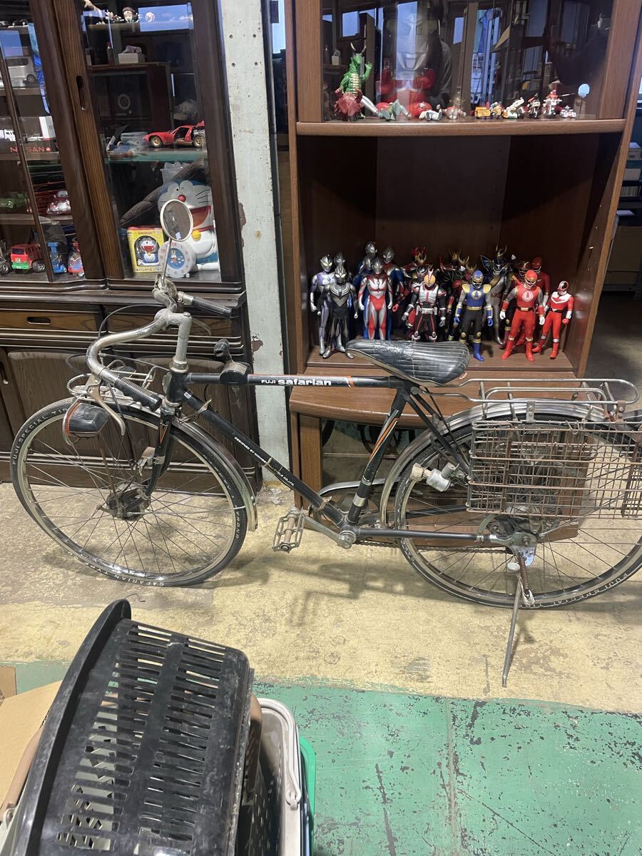 最終値下げFUJI SAFARIAN レトロ自転車 昭和レトロ ビンテージピカピカに磨きました　手渡し限定自転車のみ出品です。昭和レトロ　入手困難