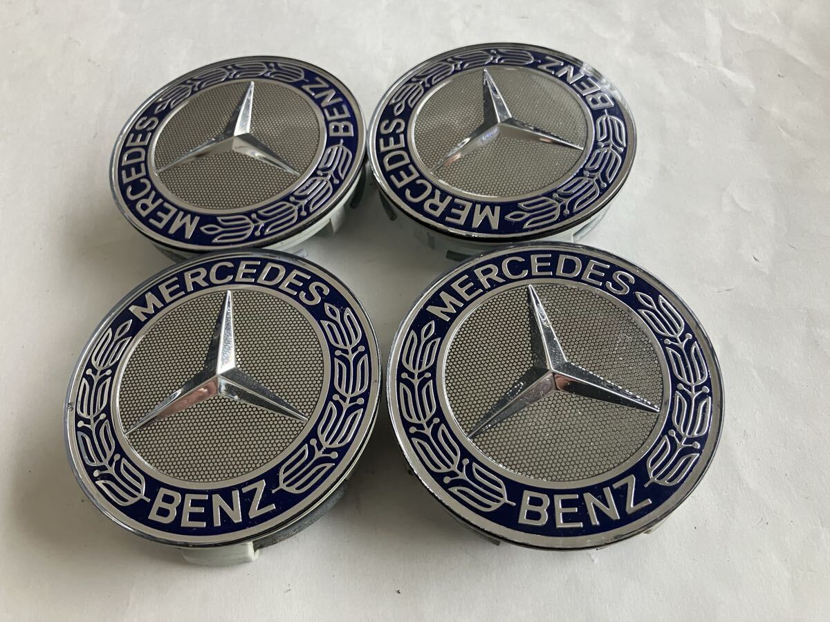 メルセデス・ベンツ 純正 ホイールキャップ 【A1704000025】 センターキャップ Mercedes-Benz ブルー