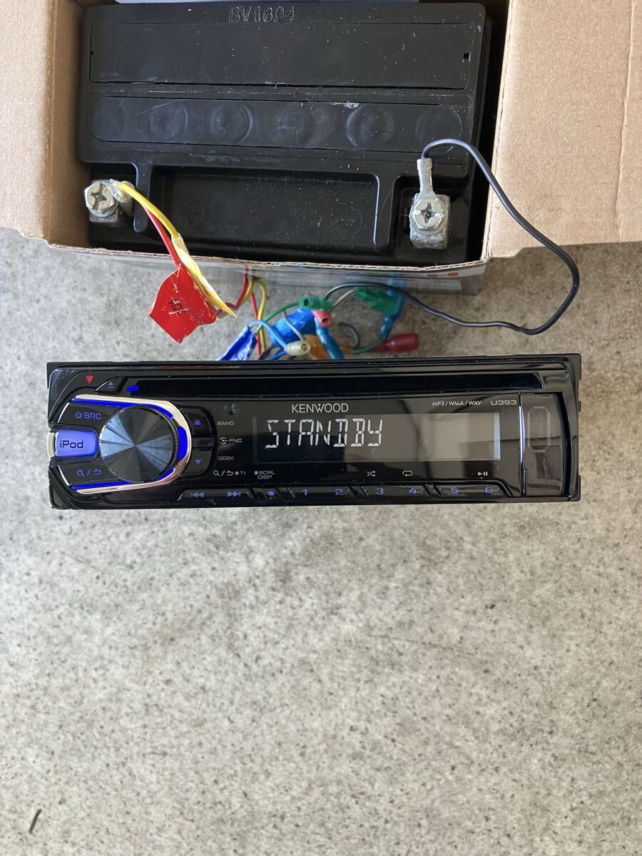 KENWOOD　ケンウッド U393 CD USB AUX　MP3/WMA/WAV 