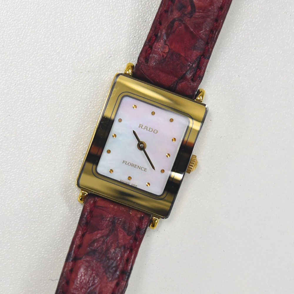 1円 可動品 腕時計 ラドー RADO フローレンス 153.3606.2N クォーツ レディース 同梱不可