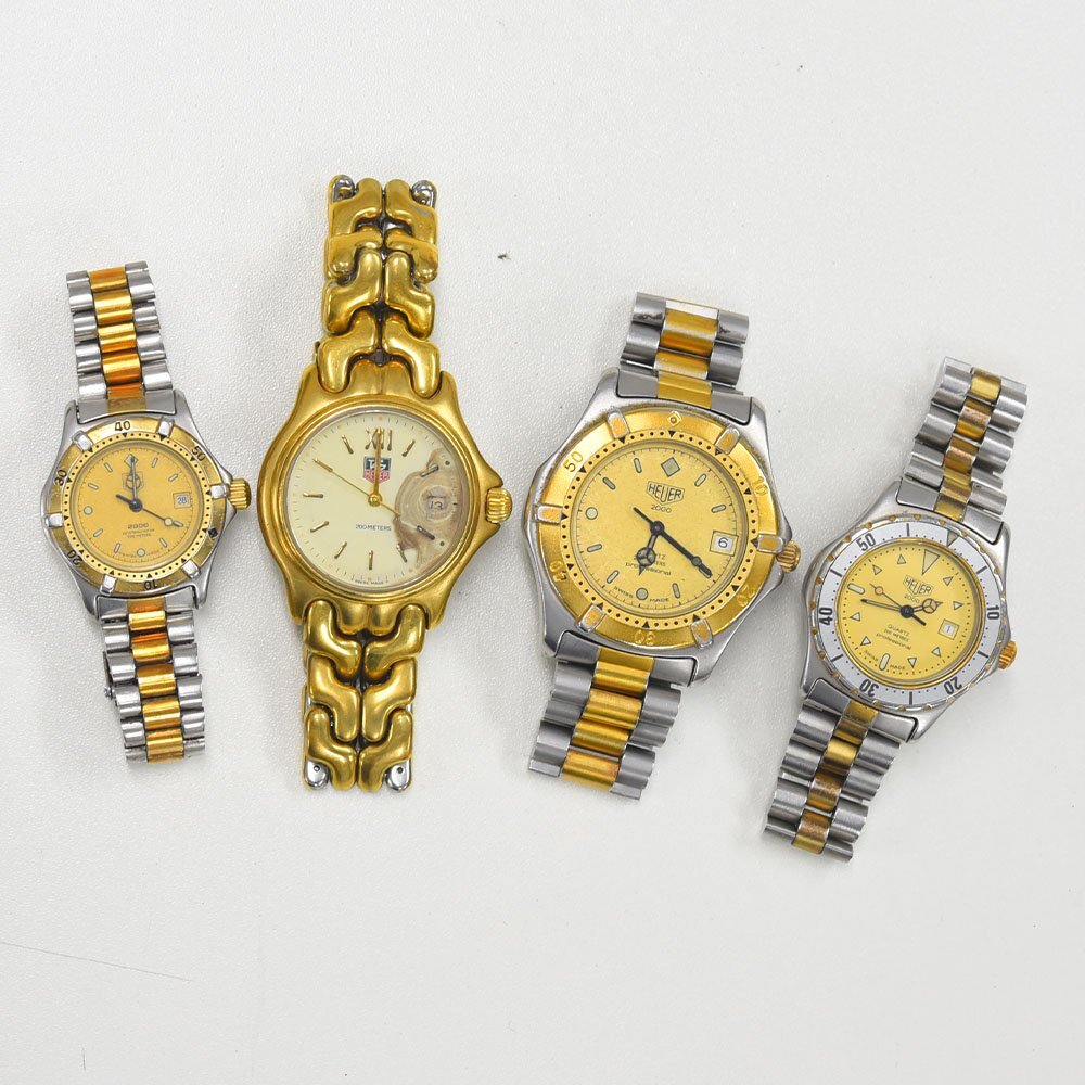 1円 不動品 腕時計 4本 タグホイヤー ホイヤー クォーツ メンズ レディース まとめて 同梱不可