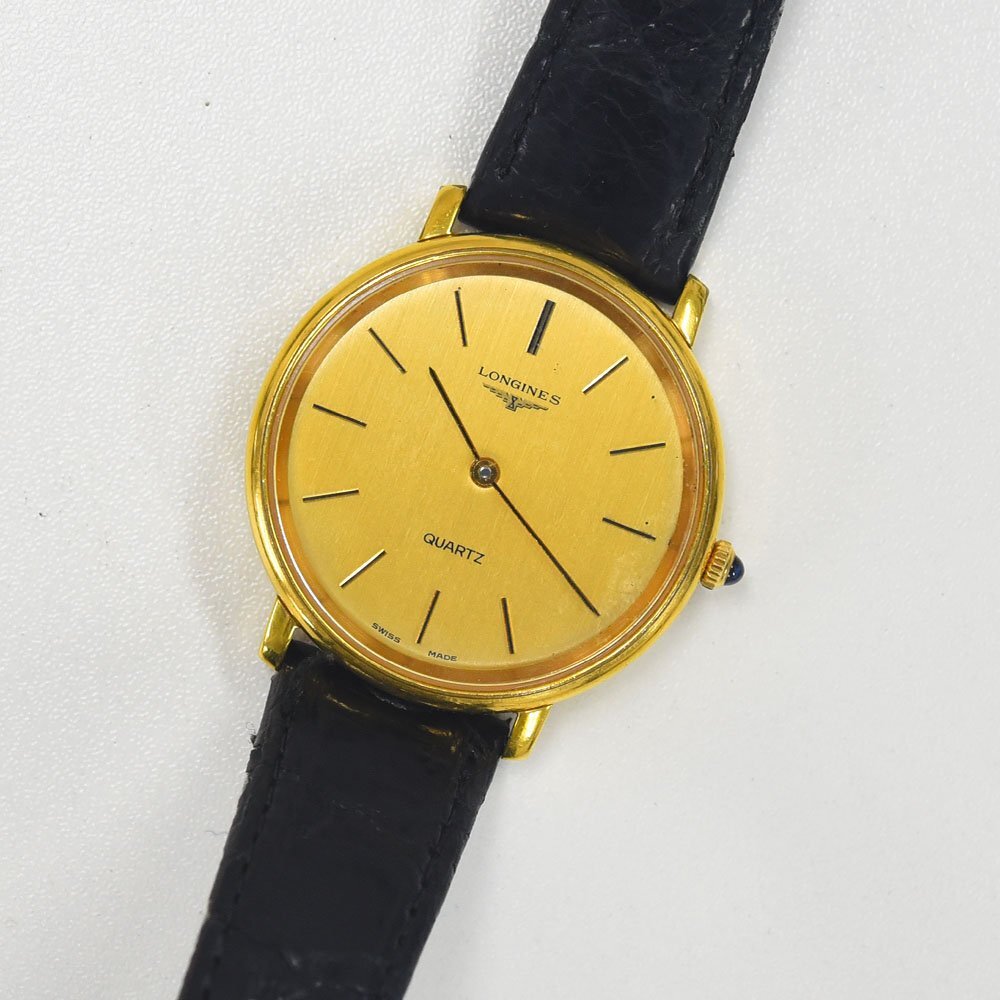 1円 可動品 腕時計 ロンジン LONGINES クォーツ メンズ 同梱不可