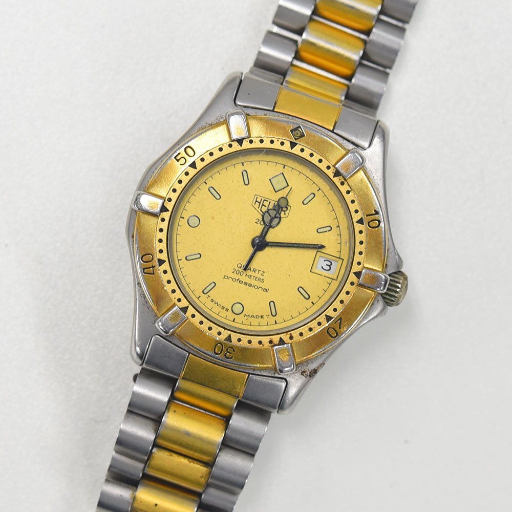 1円 可動品 腕時計 ホイヤー HEUER クォーツ ボーイズ ムーブメント固定不備 同梱不可