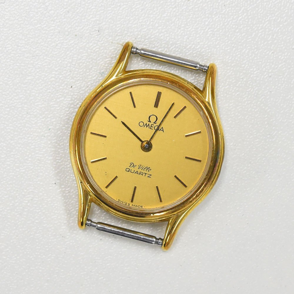 1円 可動品 腕時計 オメガ OMEGA デビル デヴィル クォーツ レディース 同梱不可