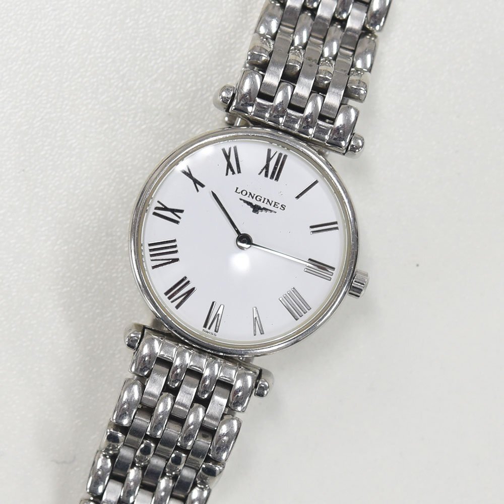 1円 可動品 腕時計 ロンジン LONGINES グランドクラシック L4.135.4 クォーツ レディース 同梱不可