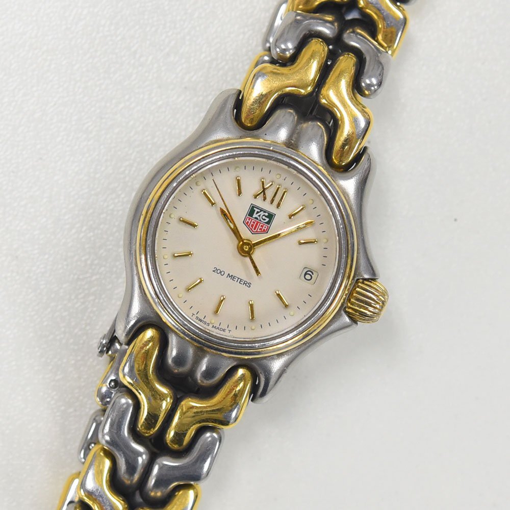 1円 可動品 腕時計 タグホイヤー TAG HEUER セル S05.008M クォーツ レディース 同梱不可