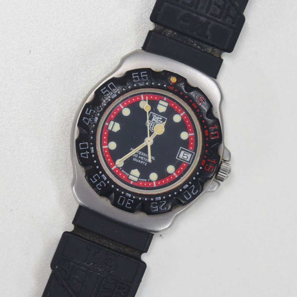1円 可動品 腕時計 タグホイヤー TAG HEUER フォーミュラ1 374.513 クォーツ ボーイズ ブラック 同梱不可