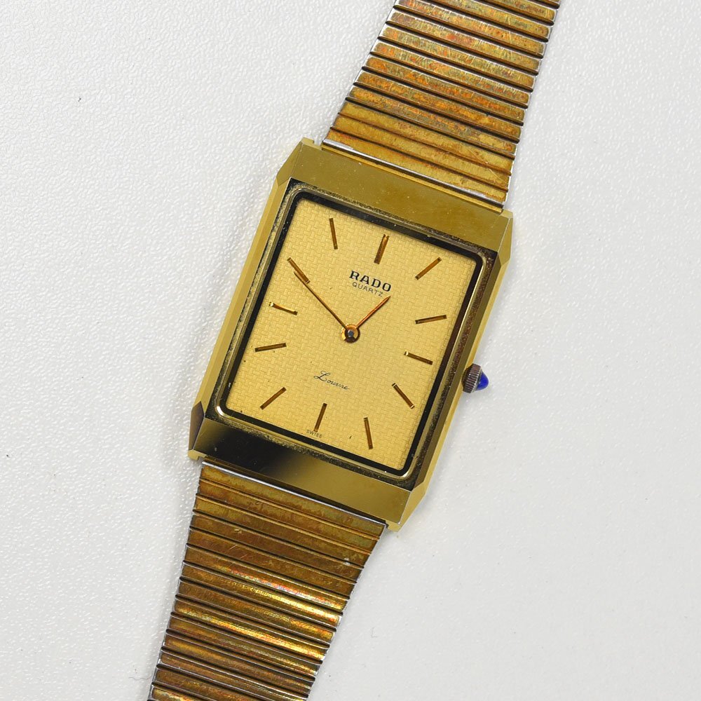 1円 可動品 腕時計 ラドー RADO ルーブル 121.9513.9 クォーツ メンズ 同梱不可