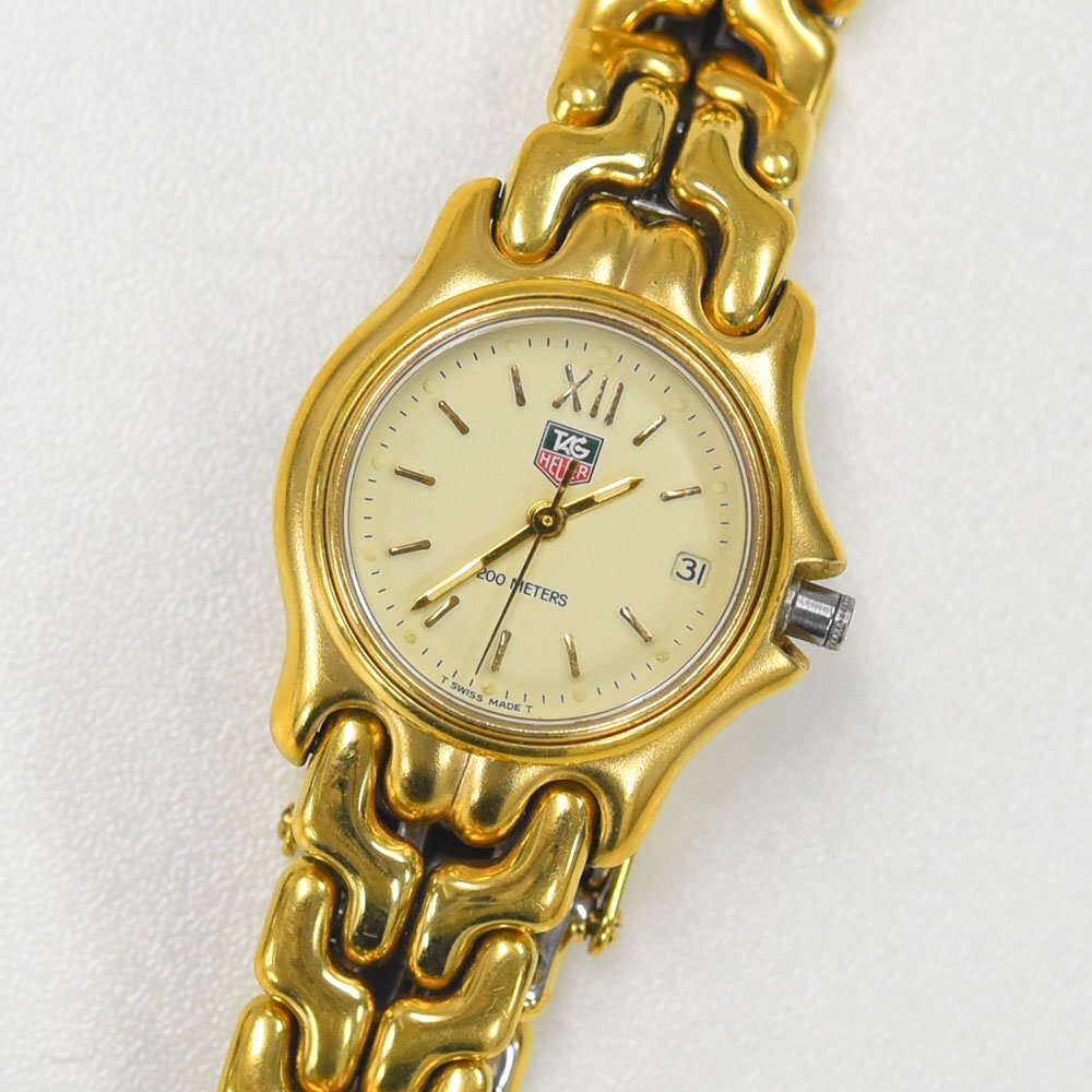 1円 可動品 腕時計 タグホイヤー TAG HEUER セル S04.708M クォーツ レディース 同梱不可