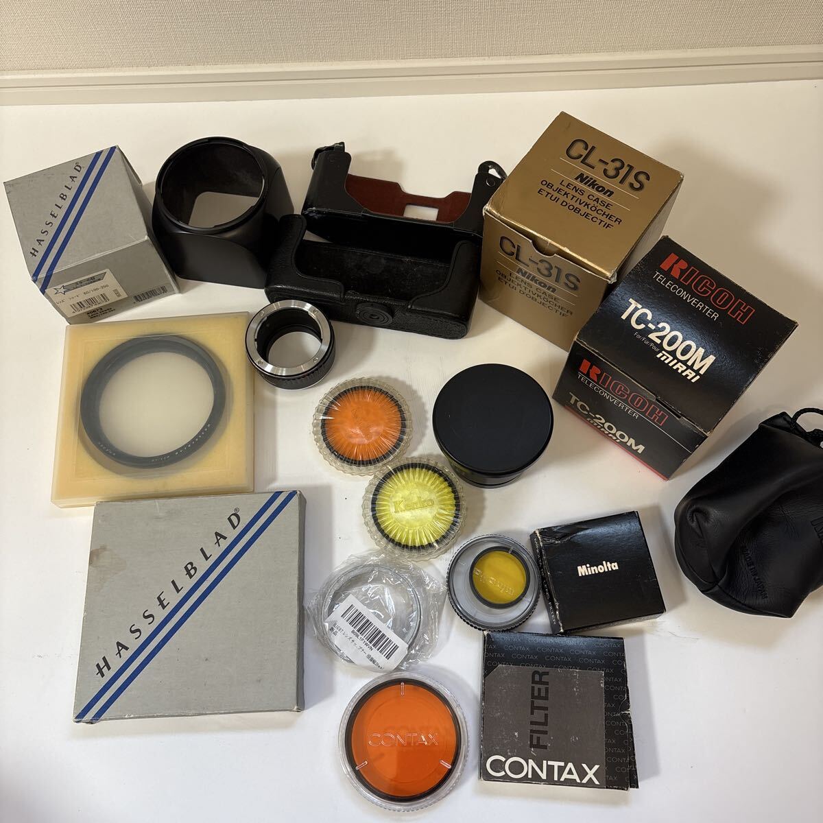 大量　 カメラアクセサリー レンズフィルターなど　ハッセルブラッド　CONTAX カメラ