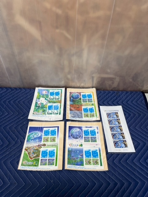 [3-190]愛　地球博　記念切手シート5個セット　未使用品