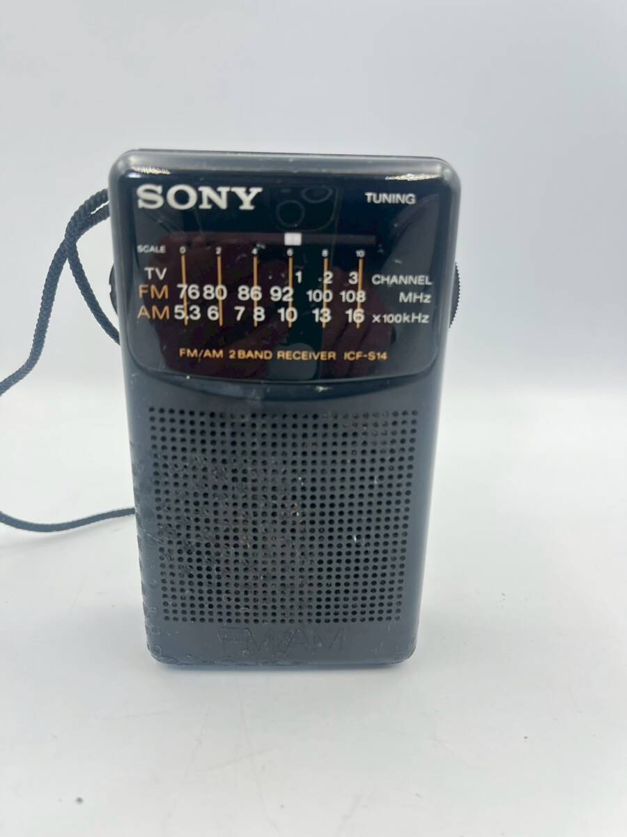 4-37 SONY ソニー FM/AMラジオ ICF-S14 ジャンク