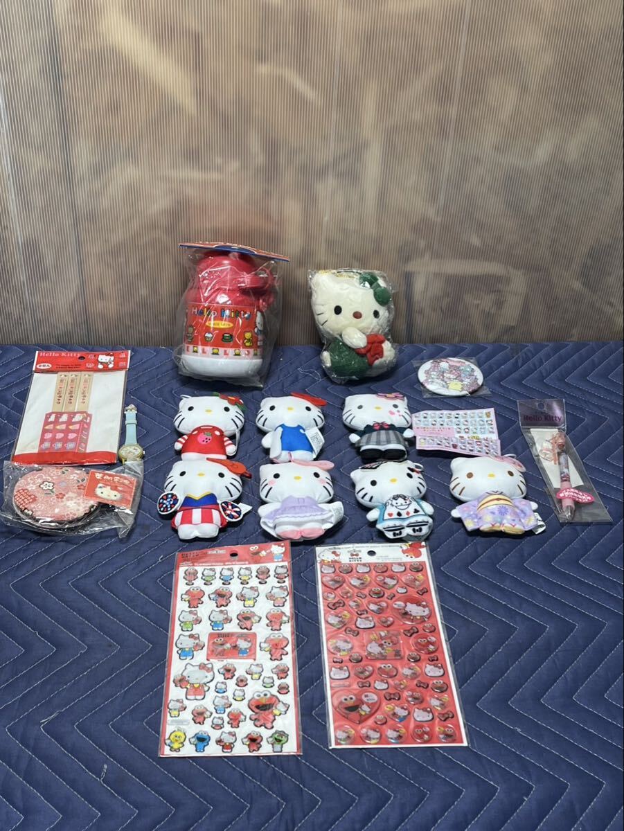 [4-3]キティ　サンリオ　シール　水筒　ハッピーセット　キティ　おまけ多々