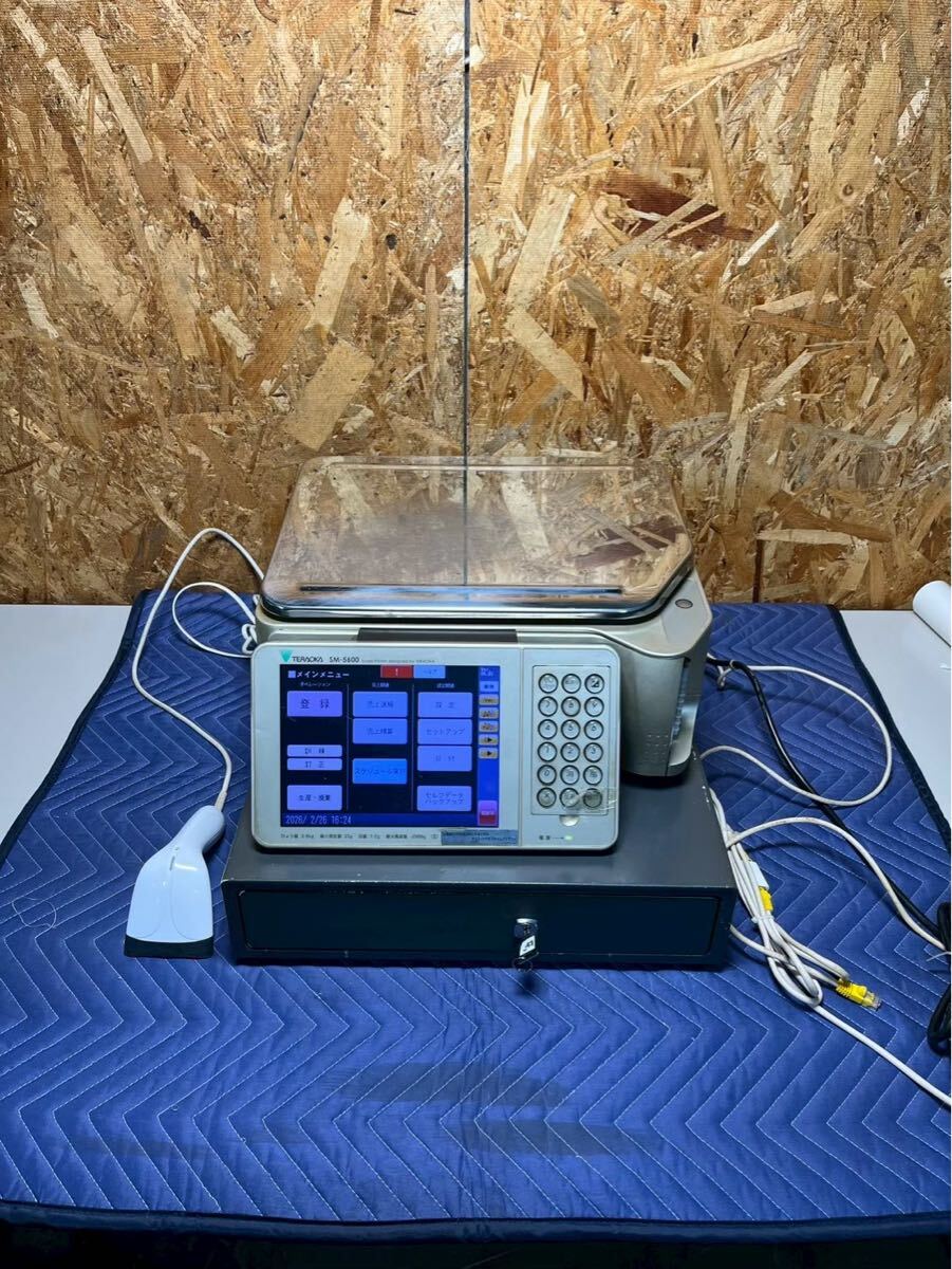 ［2-198］TERAOKA　対面販売用計量　POSレジ　SM-5600　動作品