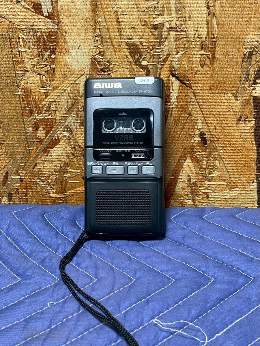 3-129 アイワTP-M700マイクロカセットレコーダー aiwa ジャンク品
