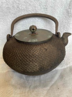 鉄瓶　瑞雲堂造　茶道具　 煎茶道具 　霰肌