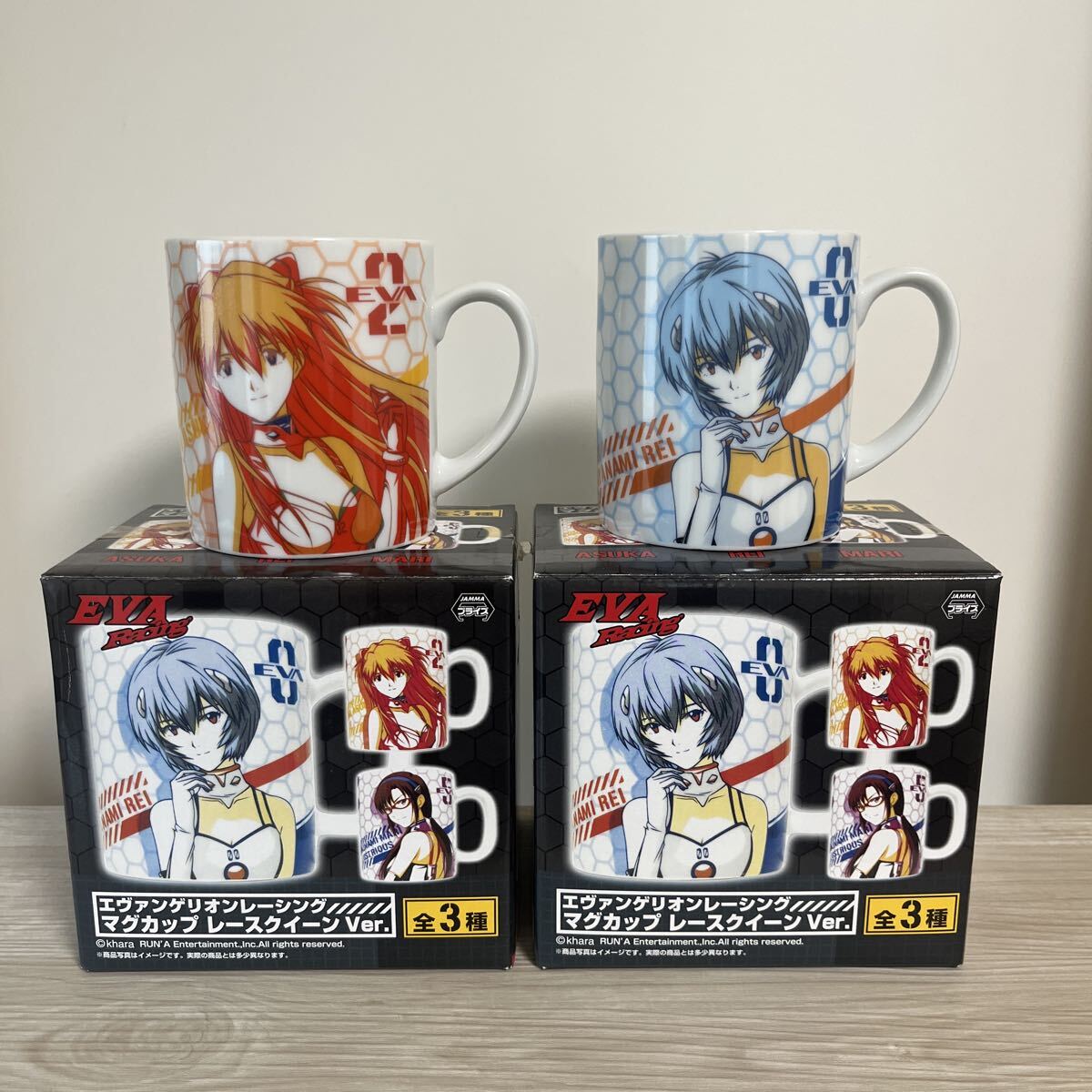 ２種セット マグカップ レースクイーンVer. 「エヴァンゲリオンレーシング」アスカ 綾波レイ エヴァ Neon Genesis EVANGELION