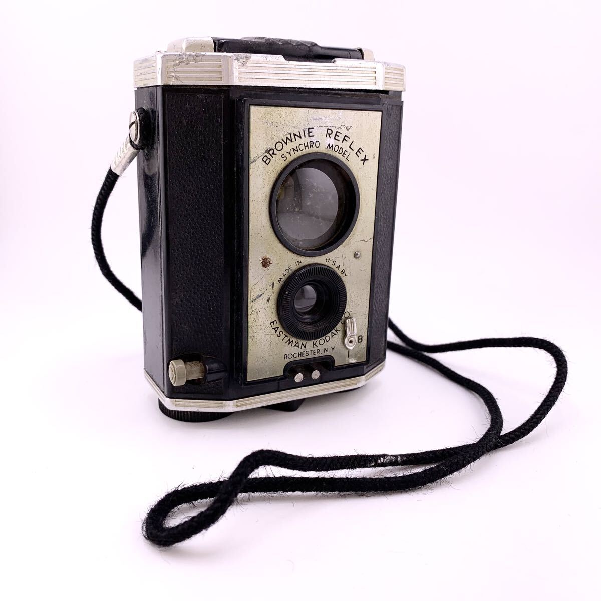 Kodak コダック ブローニー Brownie Reflex Synchro Model カメラ レトロ【S71011-SJ800-1】