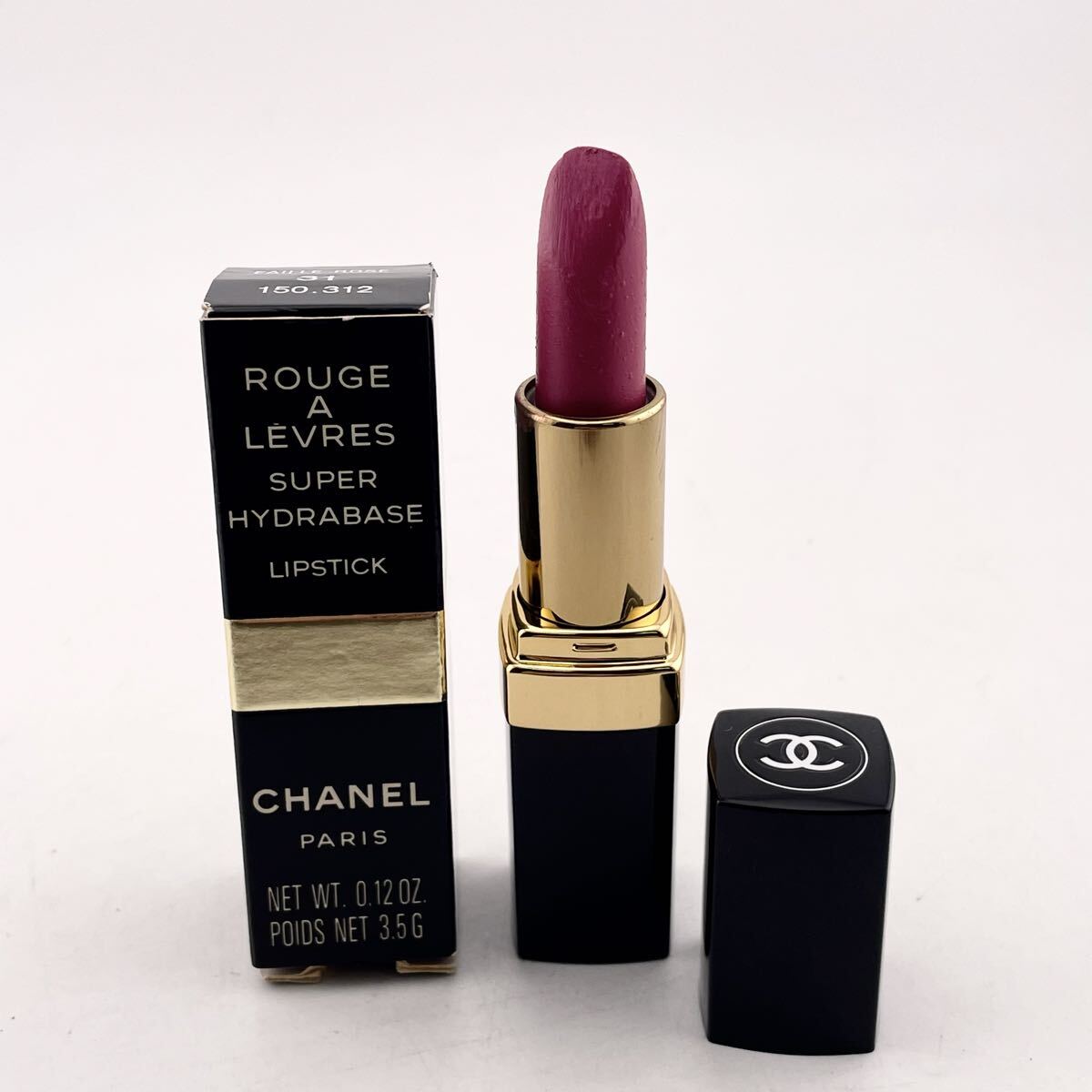 《中古品 》CHANEL ROUGE A LEVRES SUPER HYDRABASE LIPSTICK 31 LE ROUGE（トランテアン ル ルージュ） 口紅 リップ 【S84845-HKS1-2】