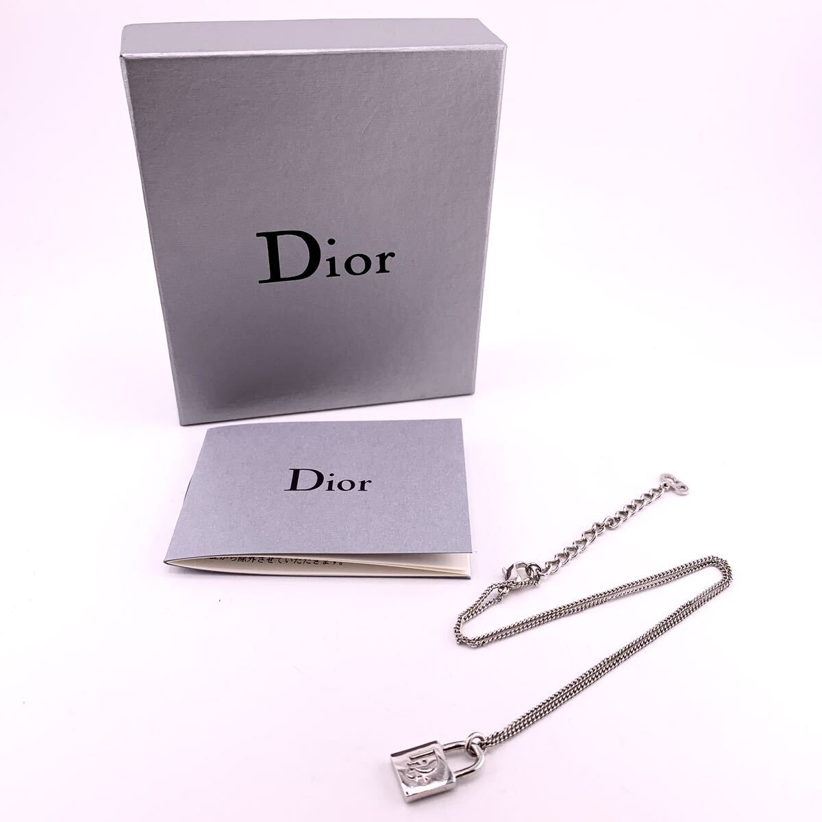 Christian Dior クリスチャンディオール ネックレス 南京錠 アクセサリー 【S71052-お62】　