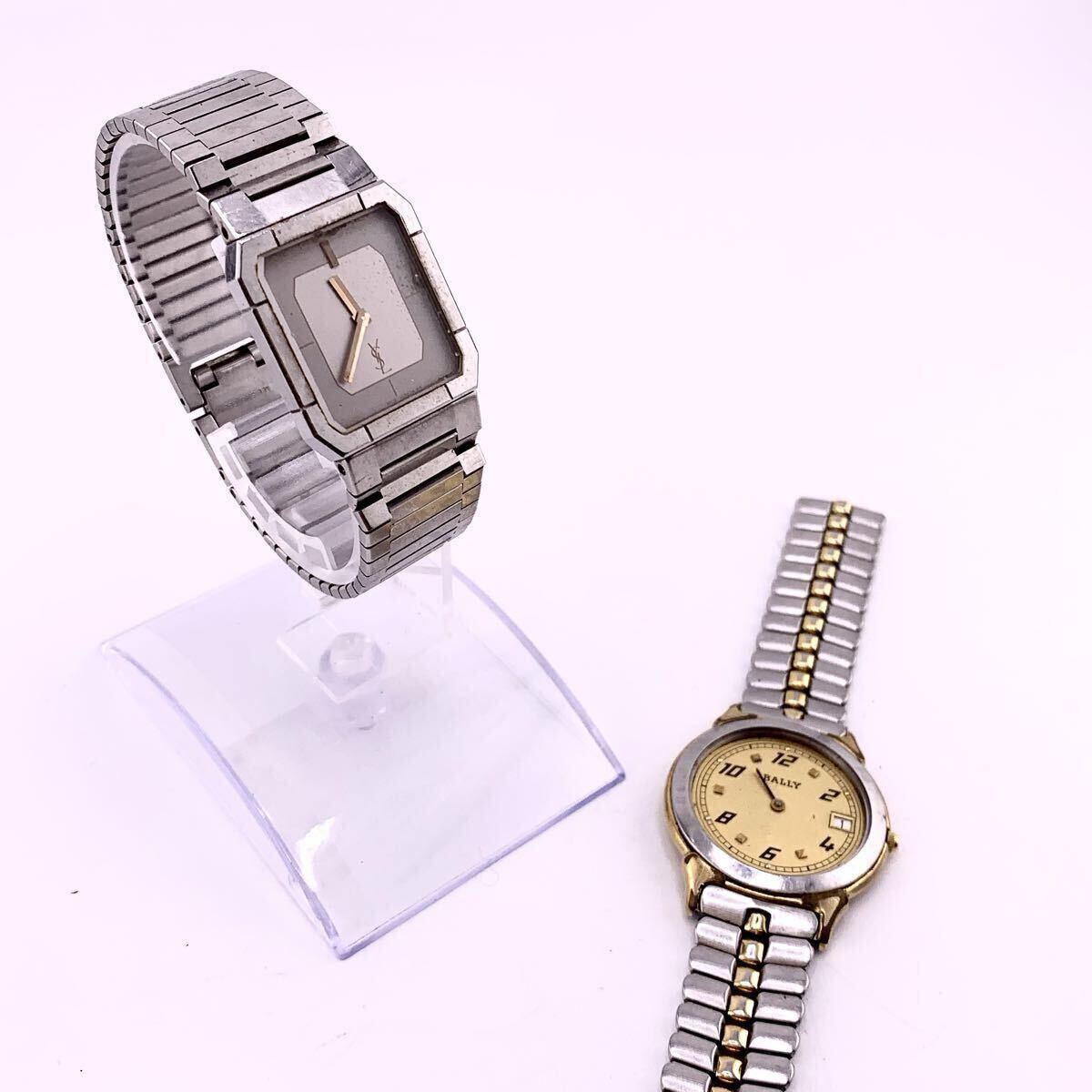 腕時計 2点 YSL イブサンローラン CITIZEN 4-107993 ※リューズ破損 BALLY 31066 ※ガラス・針・ベルト欠損【S71003-N759】