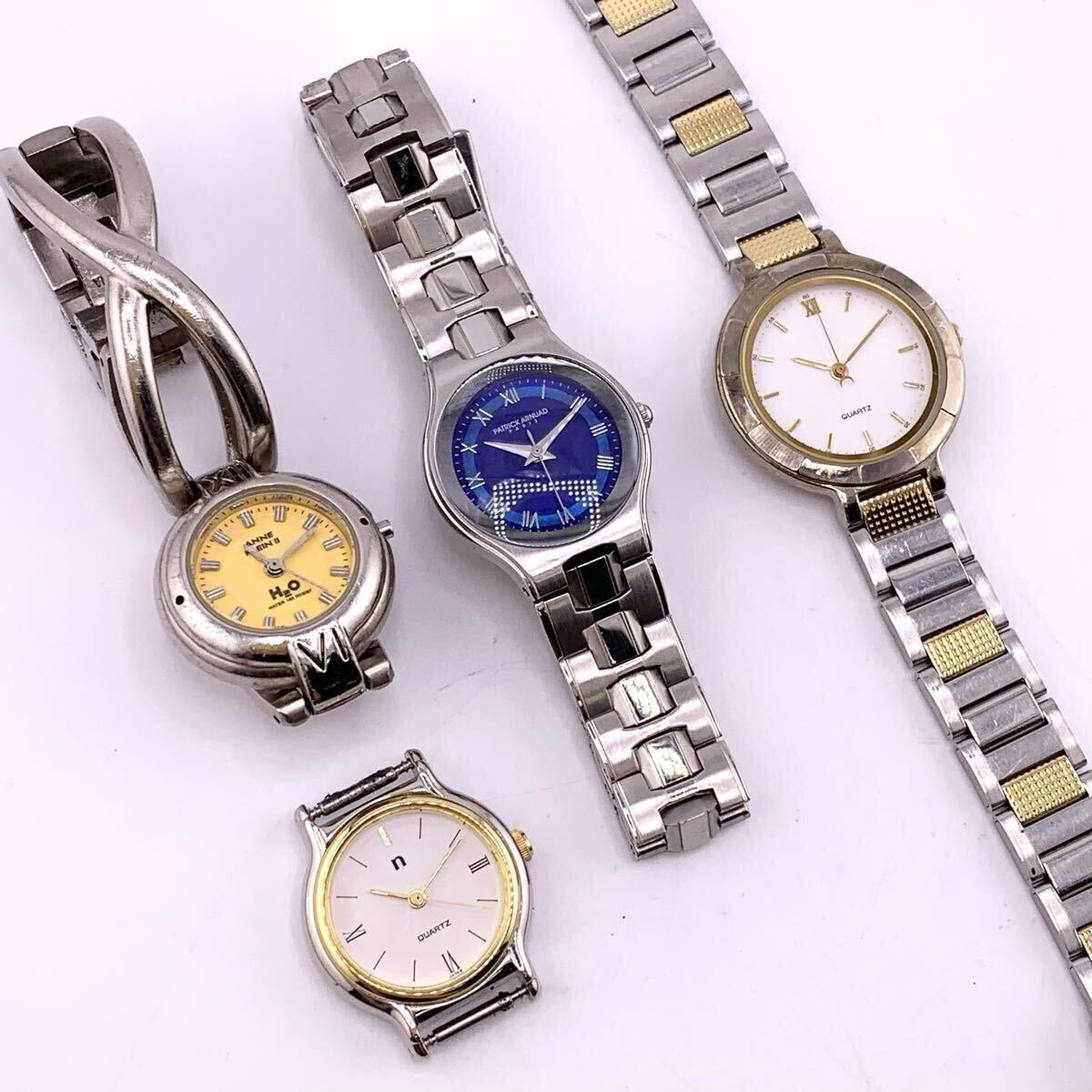 腕時計 4点 NOEVIR 2035-D423 , 6L32-D934 , ANNE KLEIN Ⅱ 1551.831 リューズ欠損 , PATRICK ARNUAD PARIS クォーツ 【S70823-SJ818】