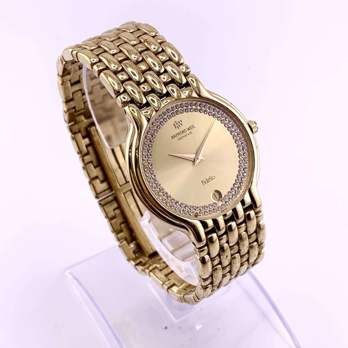 腕時計 レイモンドウィル RAYMOND WEIL 4802 GENEVE Fidelio 18K GOLD ELECTROPLATED 裏面刻印あり ゴールド カラー【S70979-YT27-4】