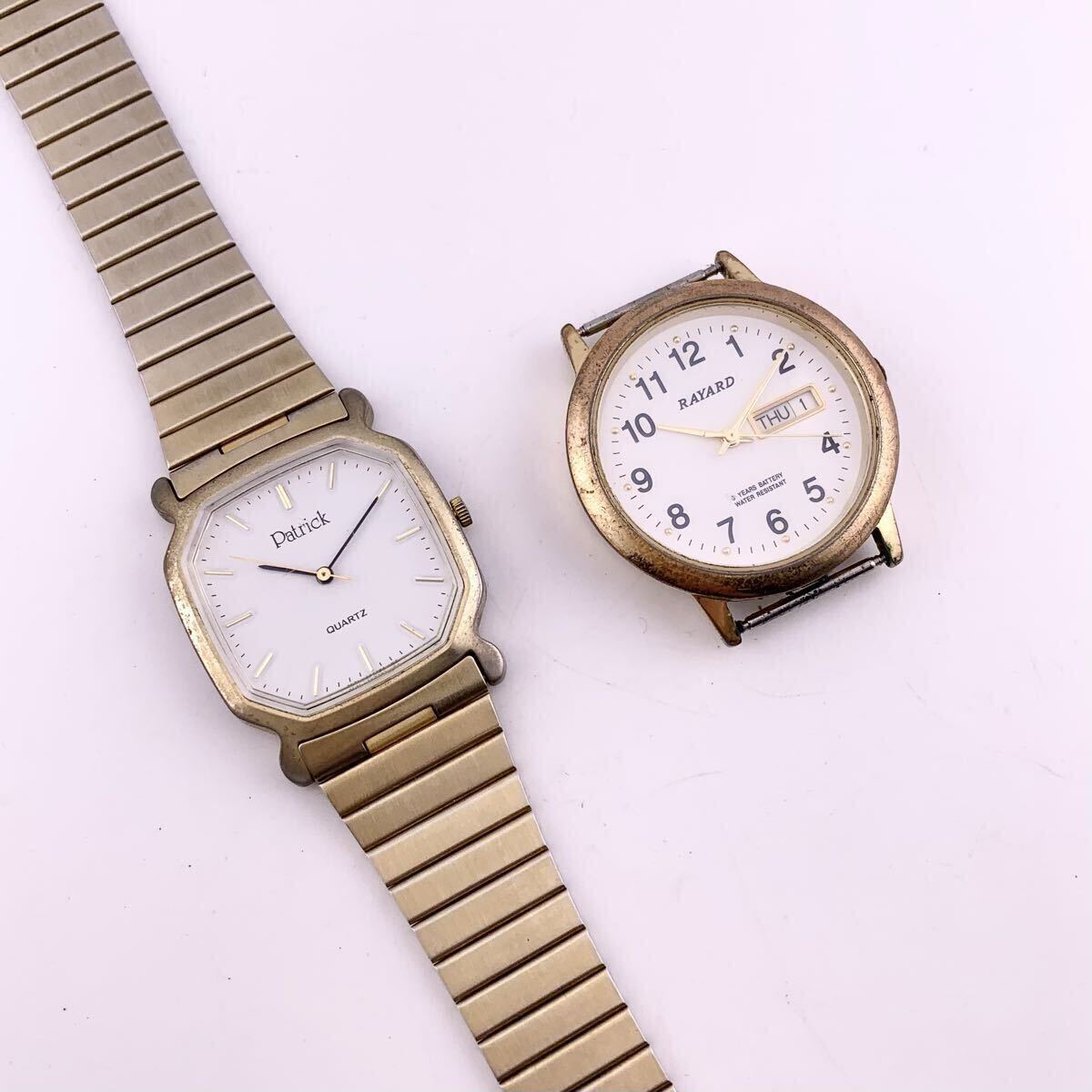 腕時計 2点 Patrick maruman RAYARD RY169 本体のみ ベルト欠損 【S70899-SJ52】