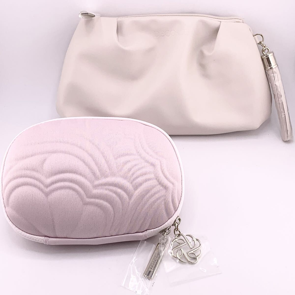 コスメデコルテ DECRTE ポーチ バッグ ケース ピンク アイボリー【S71053-SJ917】