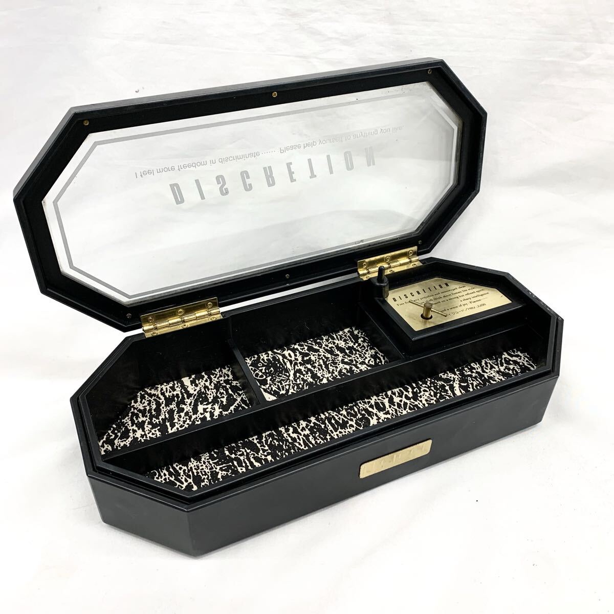 DISCRETION オルゴール 付 ジュエリーボックス アクセサリーケース 小物入れ 収納ケース【S71057-SJ911】