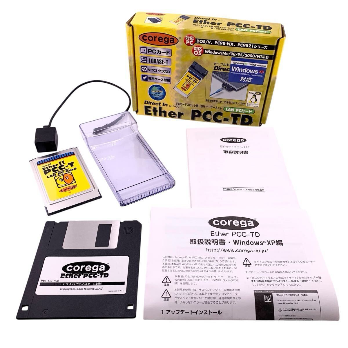 Corega コレガ Ether LAN PCカード PCC-TD PC用品 ※動作未確認【S71059-SJ898-1】