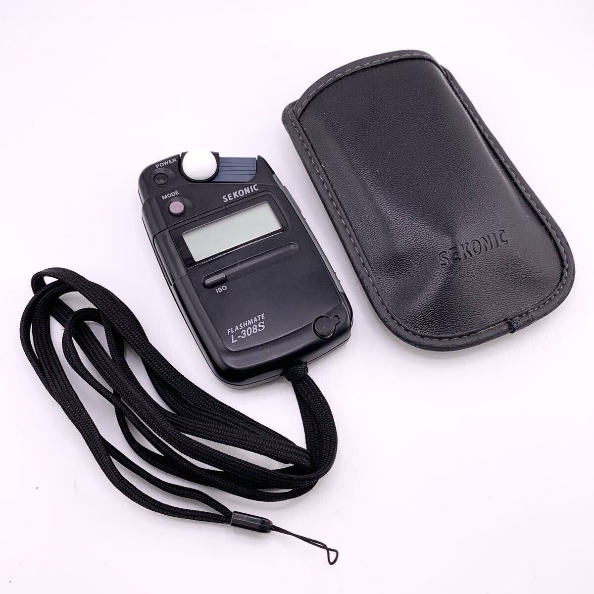 SEKONIC FLASHMATE L-308S セコニック フラッシュメイト 露出計 ケース 付【S71074-SJ907-3】