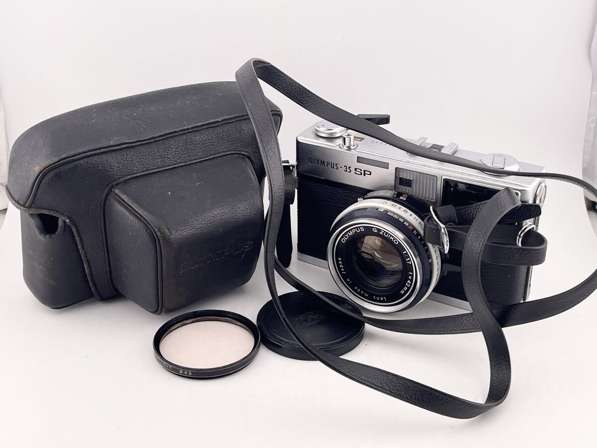OLYMPUS-35 SP G.ZUIKO 1:1.7 f=42mm フィルムカメラ ケース付 【S84939-3289】