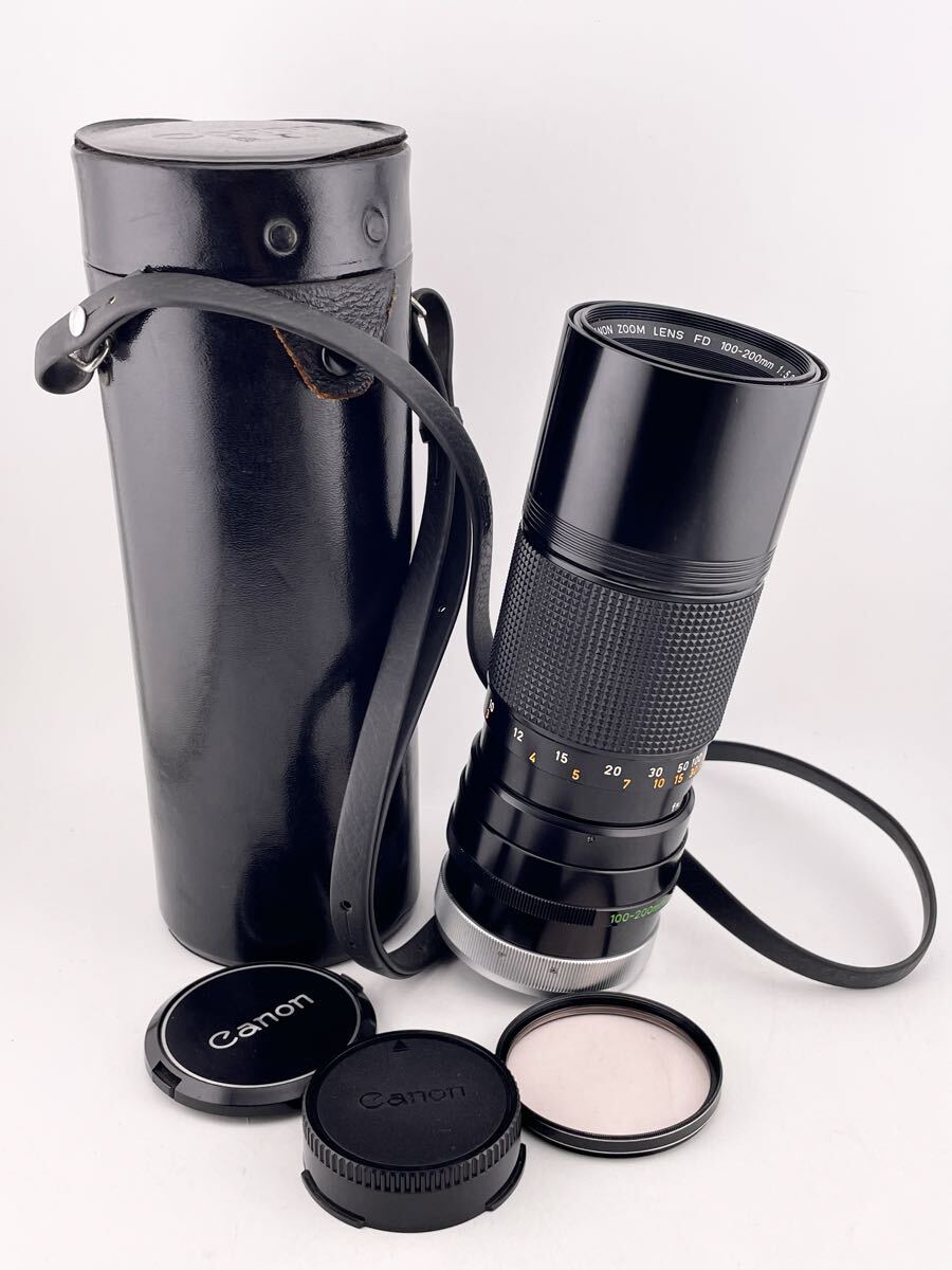 Canon ZOOM LENS FD 100-200mm 1:5.6 カメラレンズ ケース付 【S84826-3240-14】