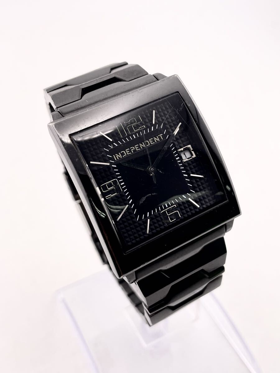 CITIZEN INDEPENDENT G110-003388 シチズン インディペンデント 腕時計 ブラック スクエア 【S84908-3273-1】