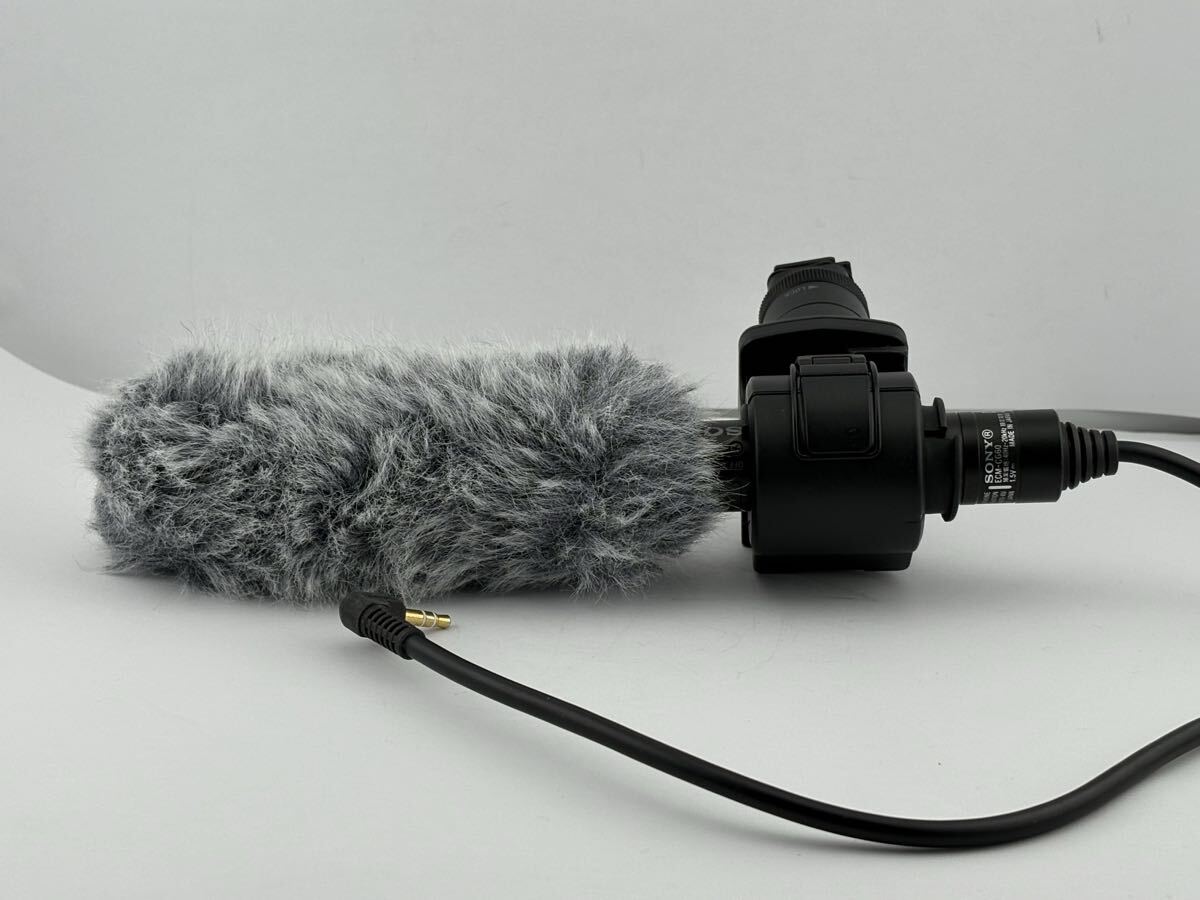 ★ソニーSONY ECM-CG60 ガンシューティングマイクロフォン ウインドスクリーン付　#0412-3 1577