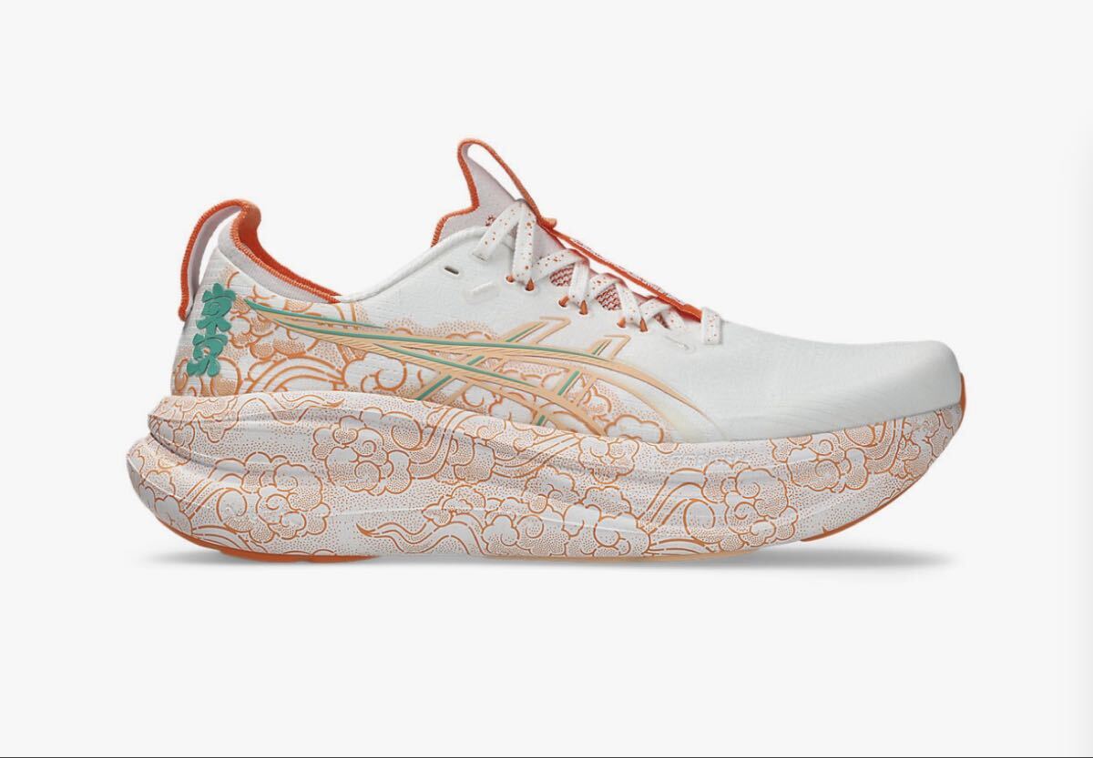新品未使用 ASICS GEL-NIMBUS 28 TOKYO ランニングシューズ 27.0cm White/Apricot Crush 
