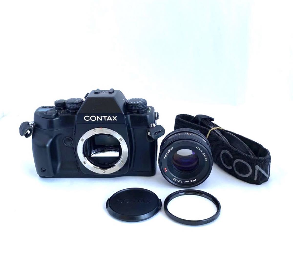 CONTAX コンタックス RX 一眼レフフィルムカメラ Carl Zeiss Planar 1.7/50 T* カメラレンズ 動作未確認 現状品 C158-1