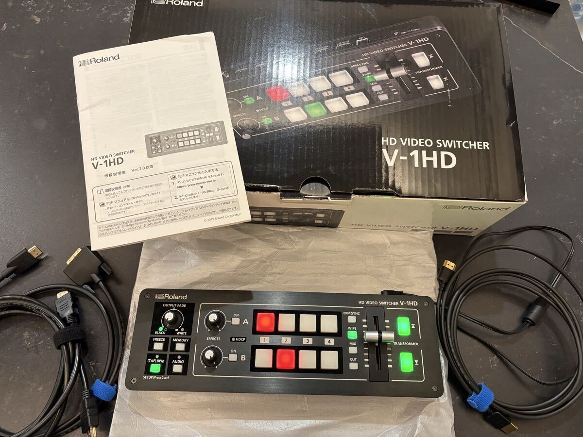 Roland V-1HD ローランドHDビデオスイッチャー 他ケーブル