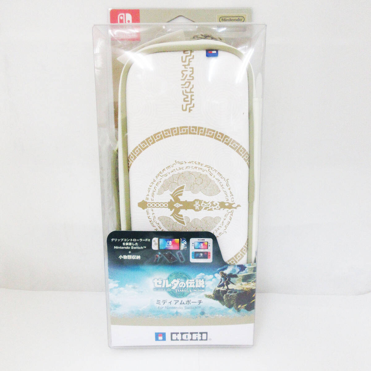 kkm10722 HORI製 ゼルダの伝説 ティアーズ オブ ザ キングダム Nintendo Switch用 ミディアムポーチ