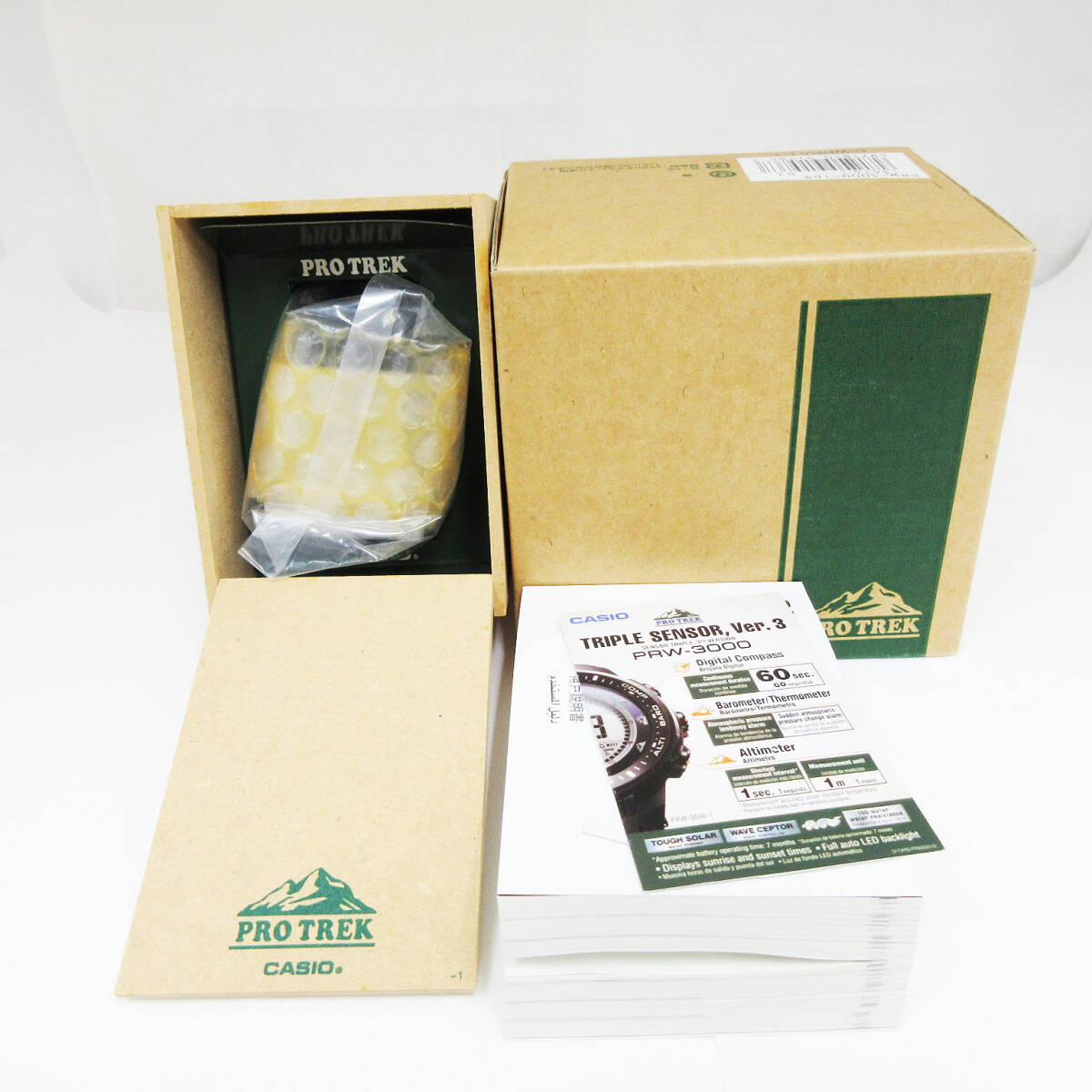 kkm10756 カシオ プロトレック トリプルセンサー タフソーラー PRW-3000-1DR 腕時計 CASIO PROTREK