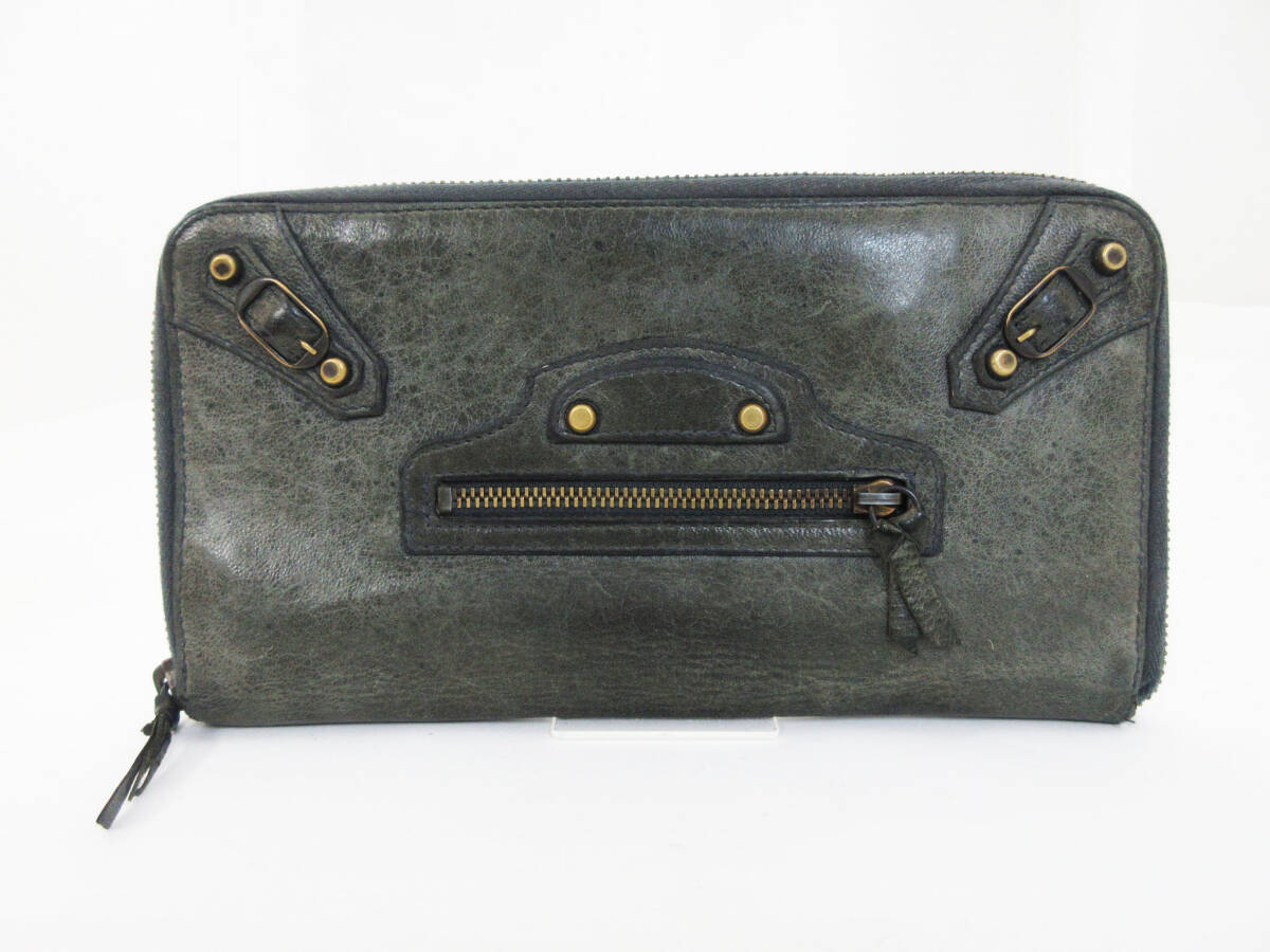 kkm10715 バレンシアガ 長財布 クラシックコンチネンタル ウォレット ラウンドファスナー レザー BALENCIAGA Classic Continental