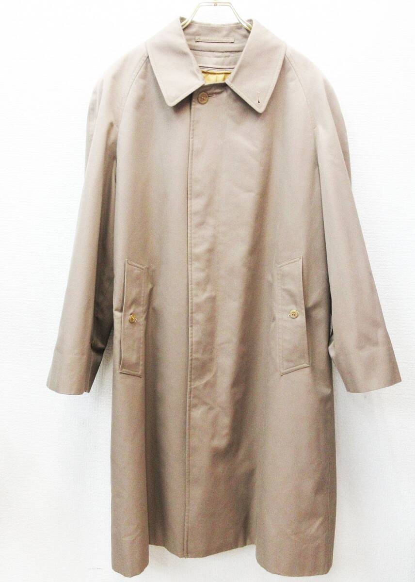 kkm5832 ステンカラーコート Burberrys/バーバリー ベージュ系 ライナー付 ノバチェック バルカラー バルマカーン