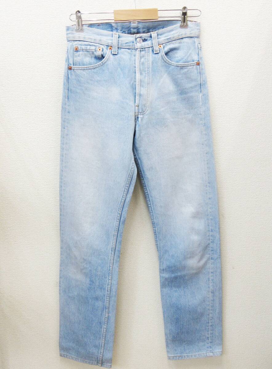kkm5786 デニムパンツ Levi's/リーバイス 501 USA製 インディゴ 90s 91年11月製造 MADE IN USA ジーンズ W29