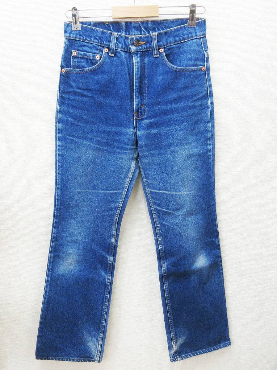 kkm5794 デニムパンツ Levi's/リーバイス 517 USA製 インディゴ 90s 91年3月製造 ボタン裏532 MADE IN USA ジーンズ W30