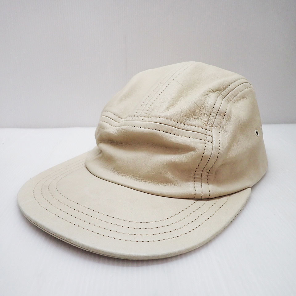 kkm5771 hender scheme/エンダースキーマ sheep jet cap シープ ジェットキャップ ベージュ系 レザー 本革