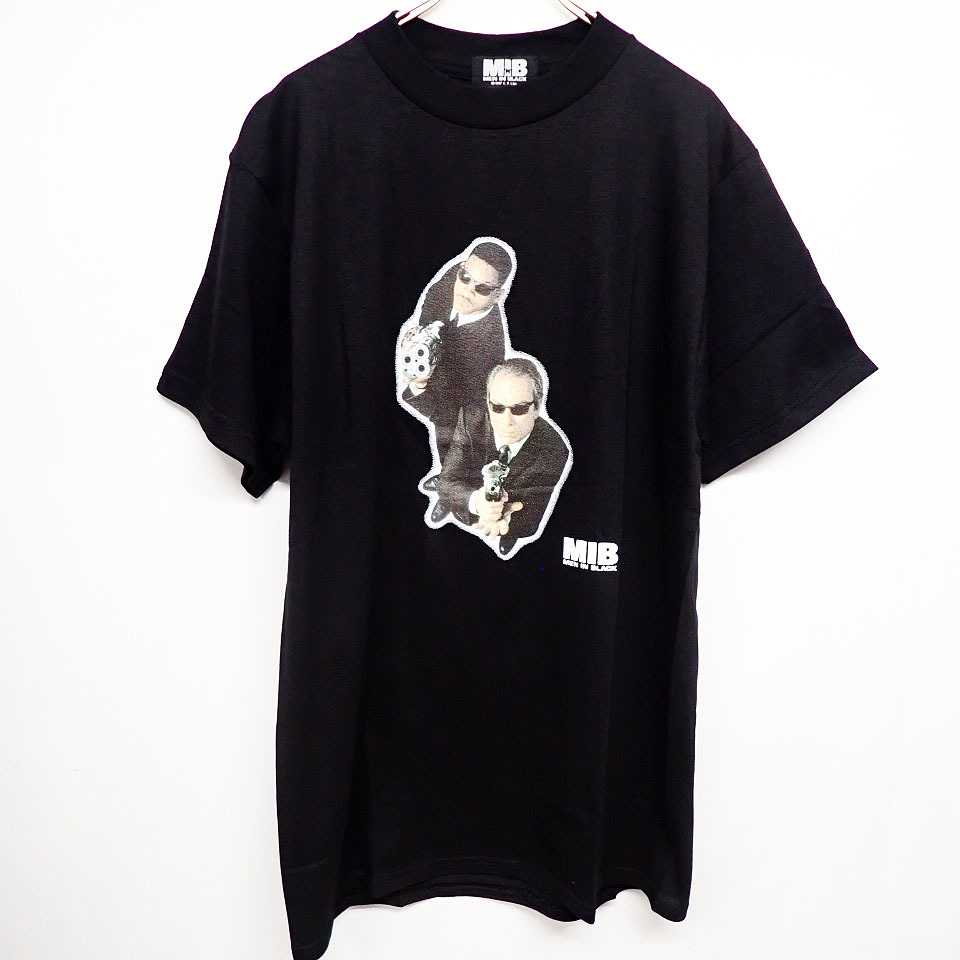 kkm5781 ムービーTシャツ 90's MIB MEN IN BLACK/メインブラック ヴィンテージ Tシャツ ウィルスミス トミーリージョーンズ 映画T 当時物 
